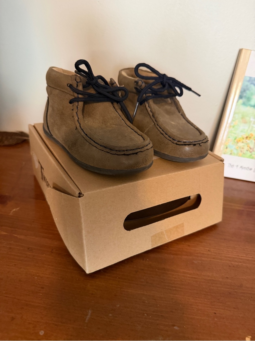 Twister Brown Kids Dress Shoes with Black Laces